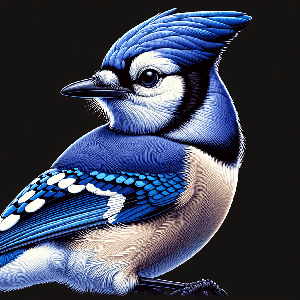 Blue Jay showing distinctive features