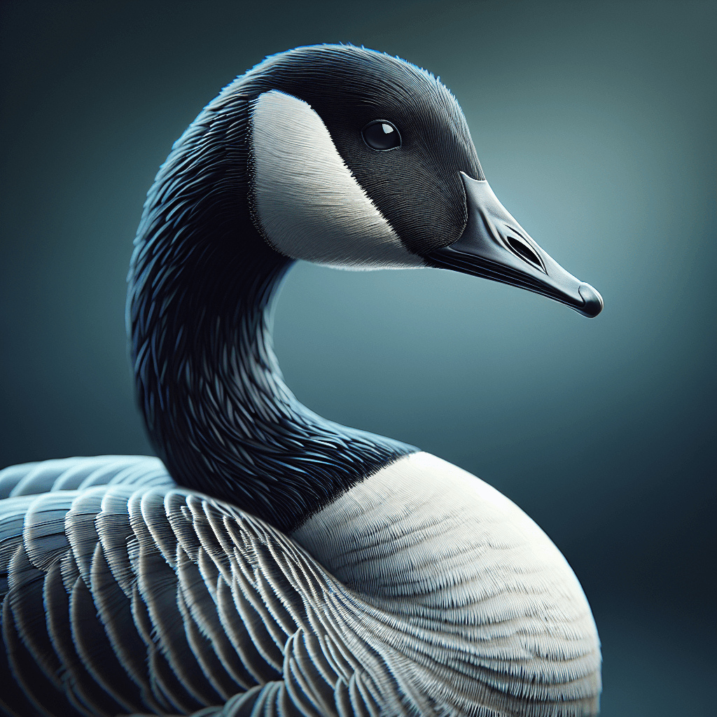 Canada Goose showing distinctive features